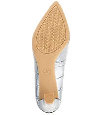 Michael Kors Milly Flex Crocodile Embossed Patent Leather Pumps