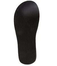 Michael Kors MK Signature Logo Charm Glitter Slide Sandals