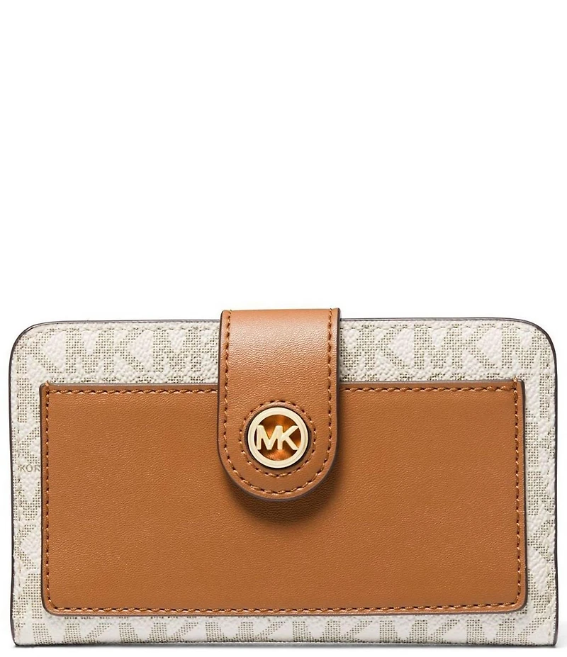 Michael Kors MK Charm Medium Tab Pocket Billfold Wallet