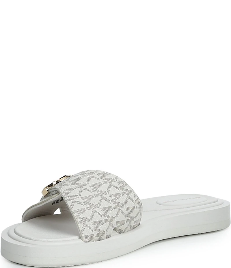 Michael Kors MK Logo Slide Sandals