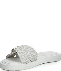Michael Kors MK Logo Slide Sandals