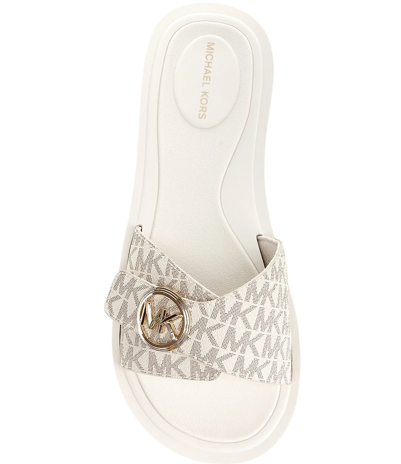 Michael Kors MK Logo Slide Sandals