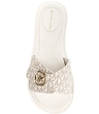 Michael Kors MK Logo Slide Sandals