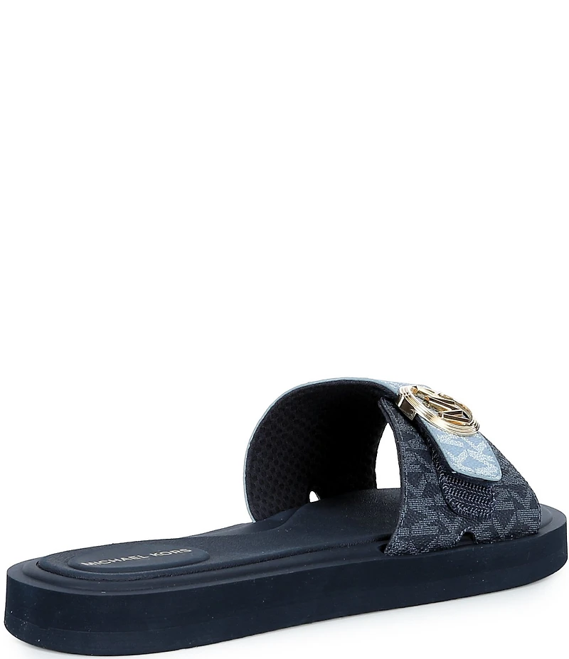 Michael Kors MK Logo Slide Sandals