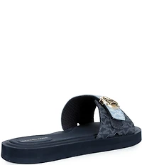 Michael Kors MK Logo Slide Sandals