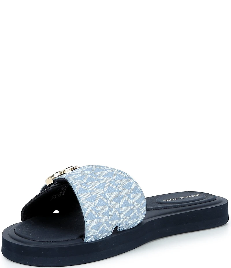 Michael Kors MK Logo Slide Sandals