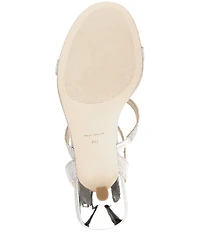 Michael Kors Nara Glitter Fabric High Heel Dress Sandals