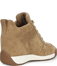 Michael Kors Nikko Trainer Suede Hidden Wedge Sneakers
