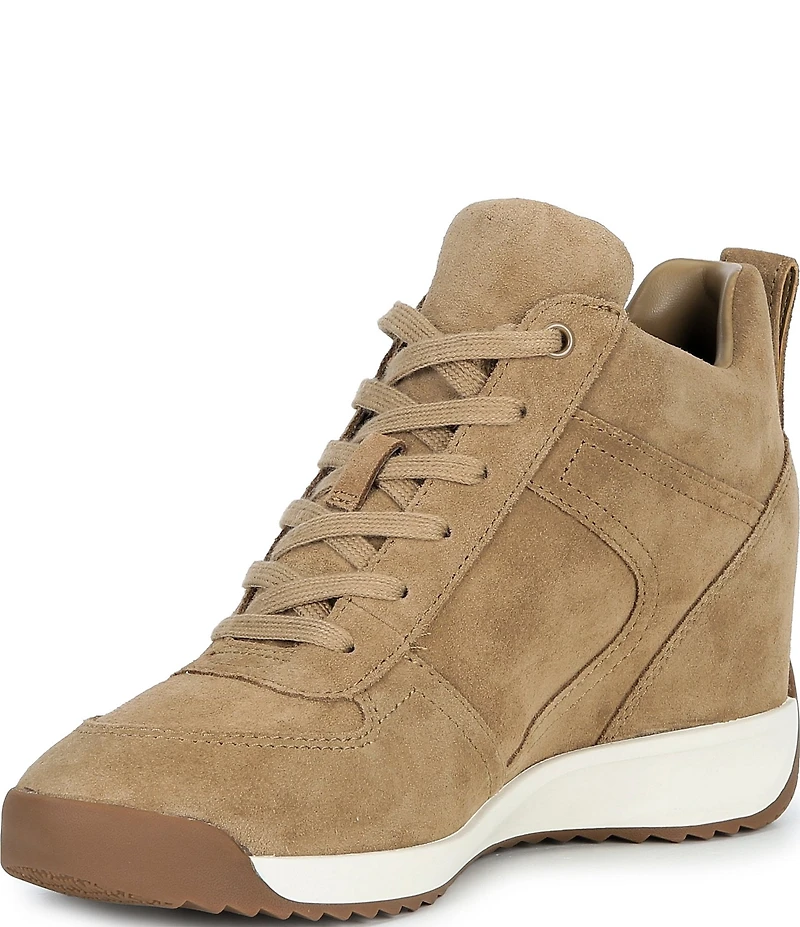 Michael Kors Nikko Trainer Suede Hidden Wedge Sneakers