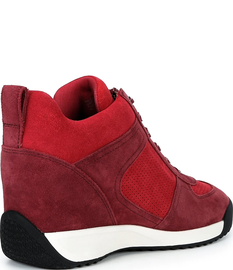 Michael Kors Nikko Trainer Suede Hidden Wedge Sneakers