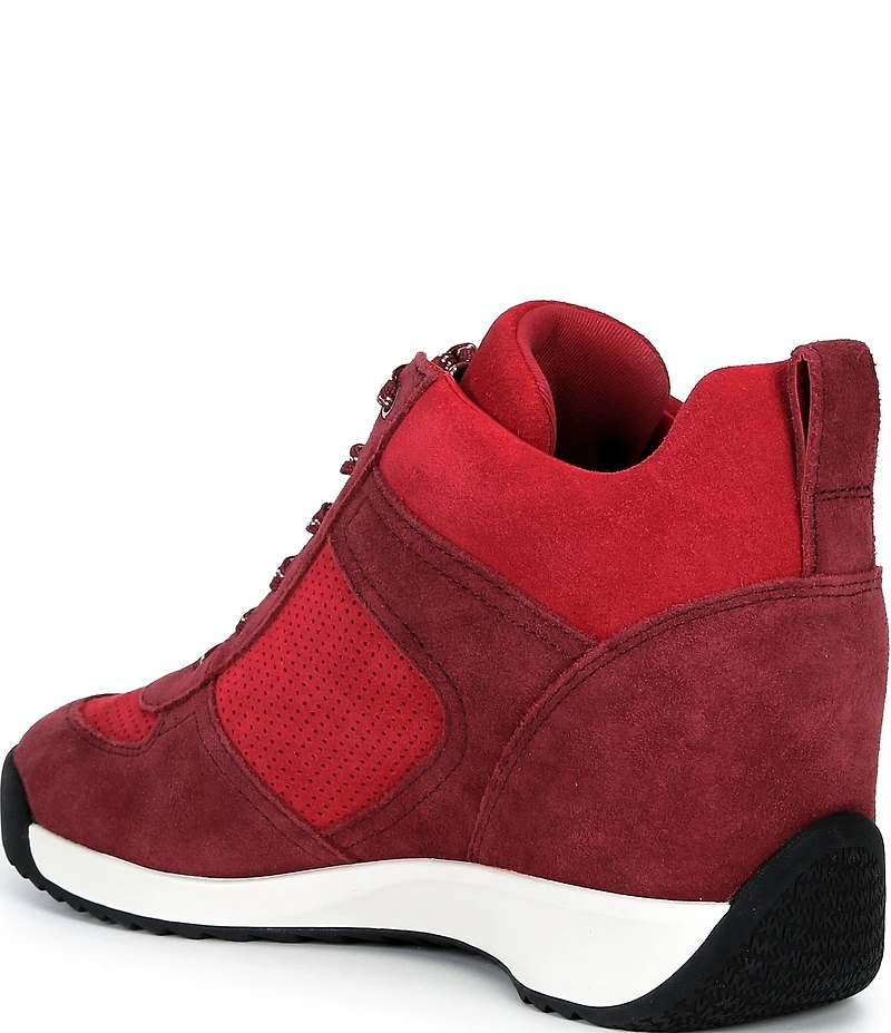 Michael Kors Nikko Trainer Suede Hidden Wedge Sneakers