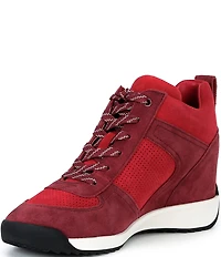 Michael Kors Nikko Trainer Suede Hidden Wedge Sneakers