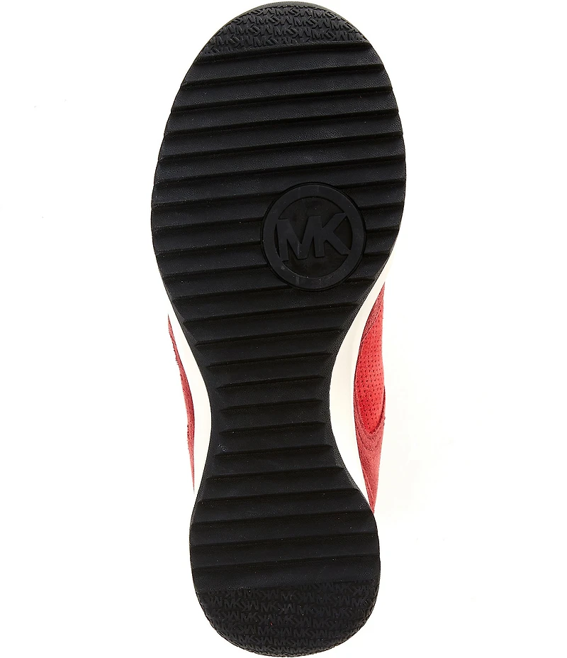 Michael Kors Nikko Trainer Suede Hidden Wedge Sneakers