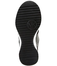 Michael Kors Nikko Trainer Suede MK Logo Hidden Wedge Sneakers