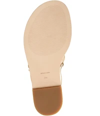 Michael Kors Noa Metallic Leather Studded High Gladiator Sandals