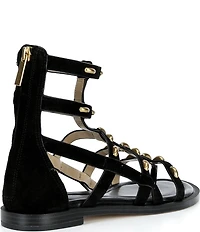 Michael Kors Noa Suede Studded Gladiator Flat Sandals