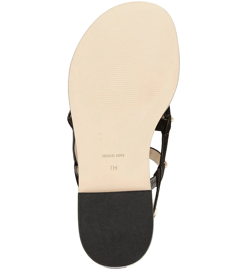 Michael Kors Noa Suede Studded Gladiator Flat Sandals