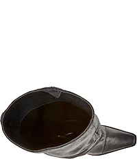 Michael Kors Noemie Distressed Leather Knee High Boots