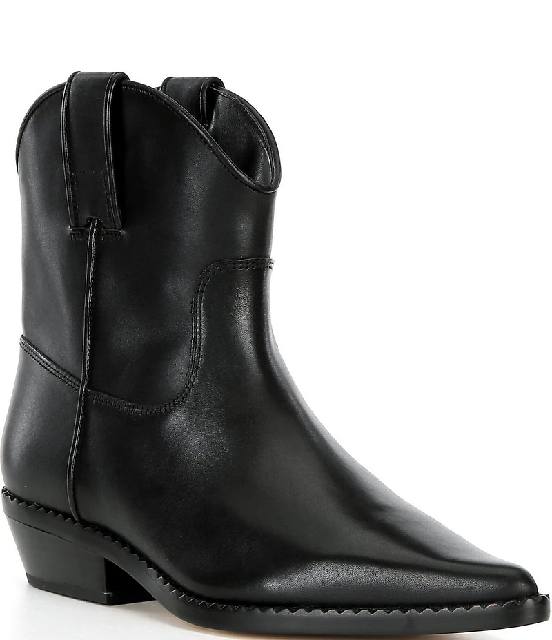 Michael Kors Noemie Leather Western Booties