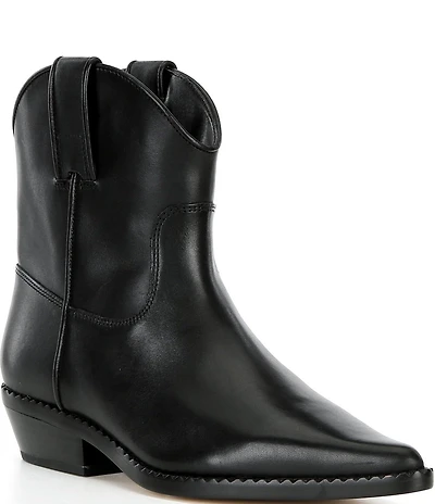 Michael Kors Noemie Leather Western Booties