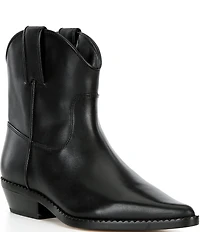 Michael Kors Noemie Leather Western Booties