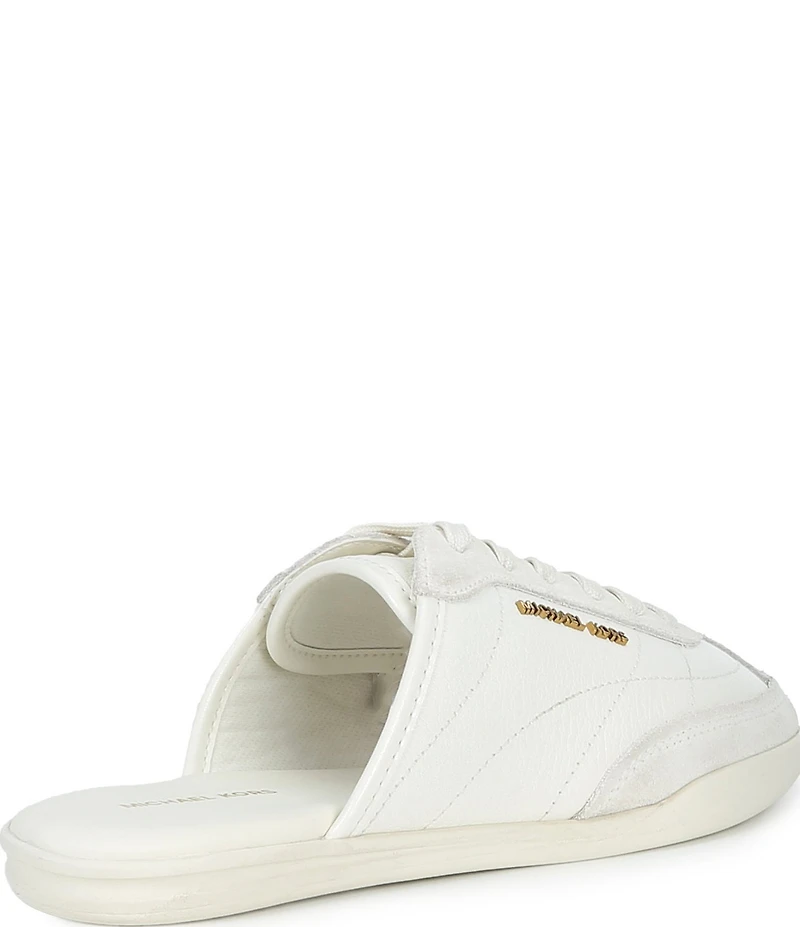 Michael Kors Nolan Embossed Suede Mules