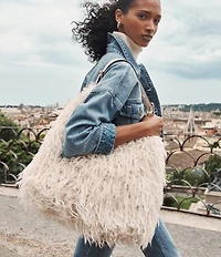 Michael Kors Nolita Large Shearling Shoulder Bag