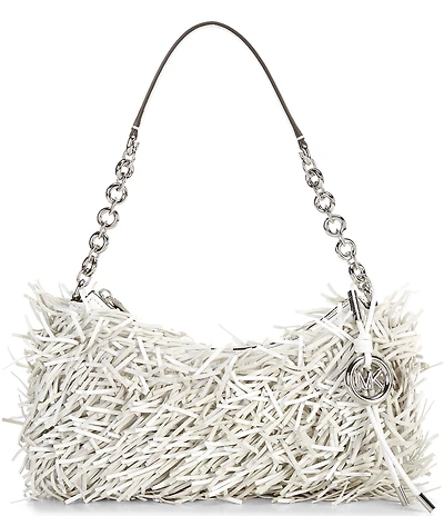 Michael Kors Nolita Medium Chain Fringe Pouchette Bag