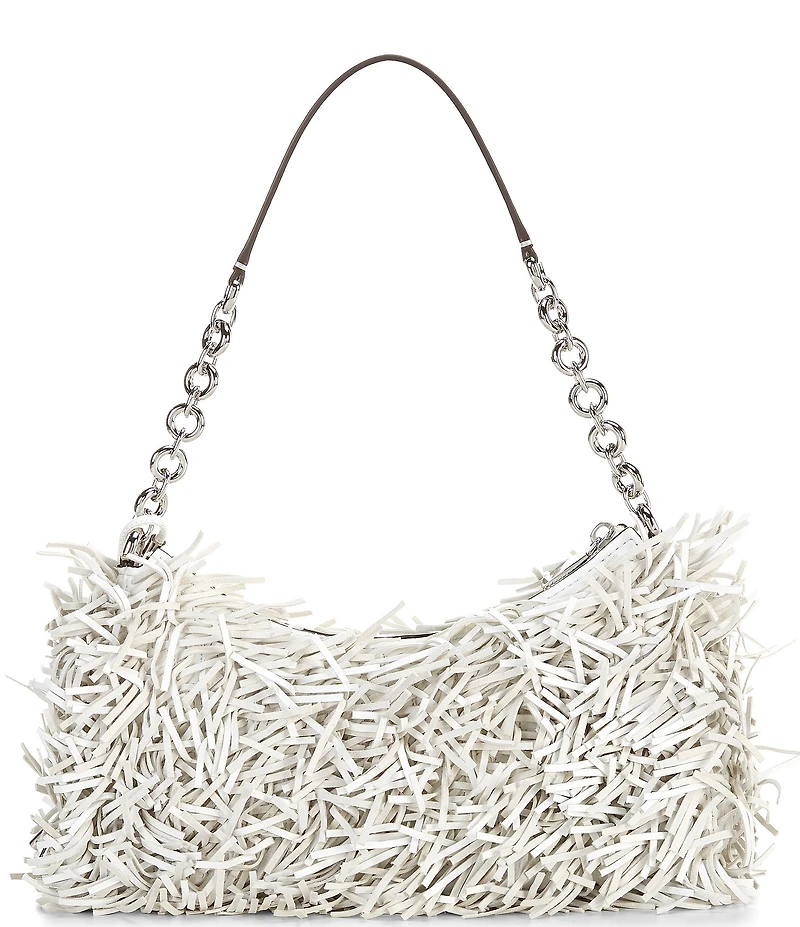 Michael Kors Nolita Medium Chain Fringe Pouchette Bag