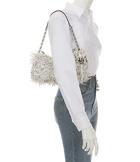 Michael Kors Nolita Medium Chain Fringe Pouchette Bag
