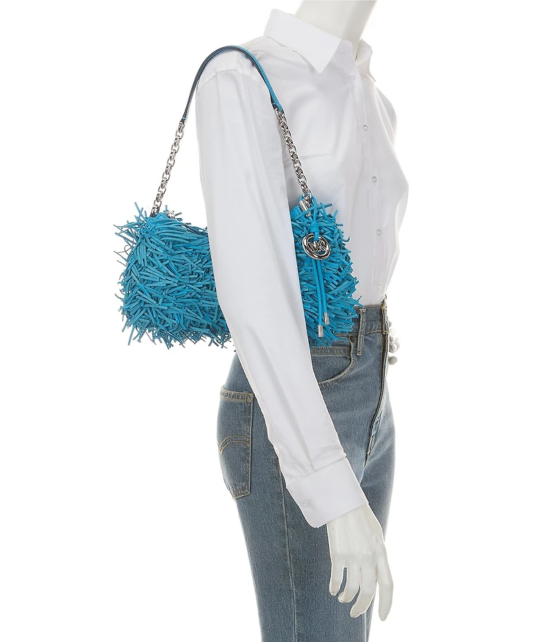 Michael Kors Nolita Medium Chain Fringe Pouchette Bag