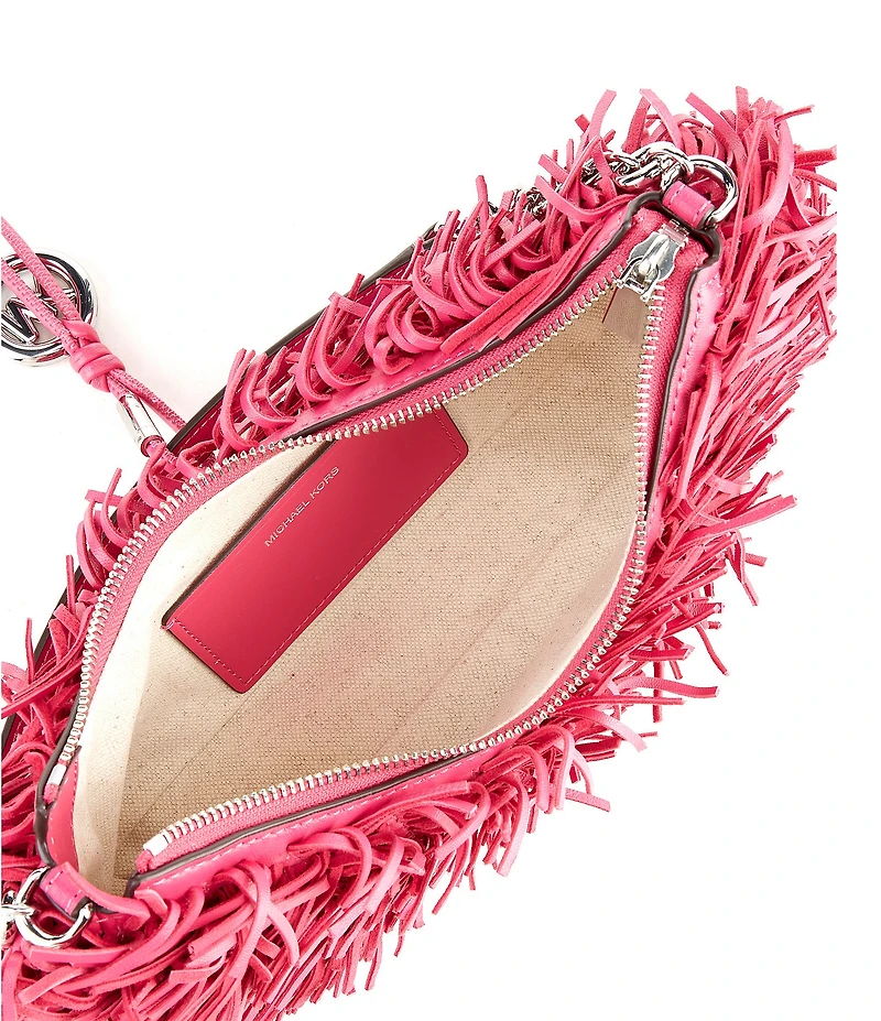 Michael Kors Nolita Medium Chain Fringe Pouchette Bag
