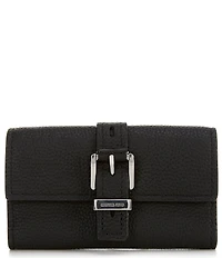 Michael Kors Nolita Buckle Detail Medium Flap Trifold Wallet