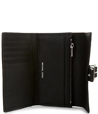 Michael Kors Nolita Buckle Detail Medium Flap Trifold Wallet
