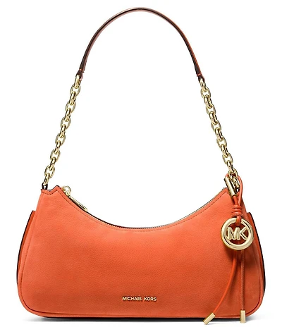 Michael Kors Nolita Medium Nubuck Chain Pochette Bag