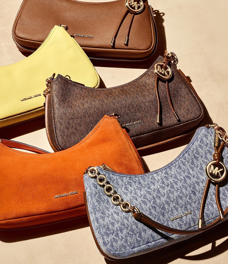 Michael Kors Nolita Medium Nubuck Chain Pochette Bag