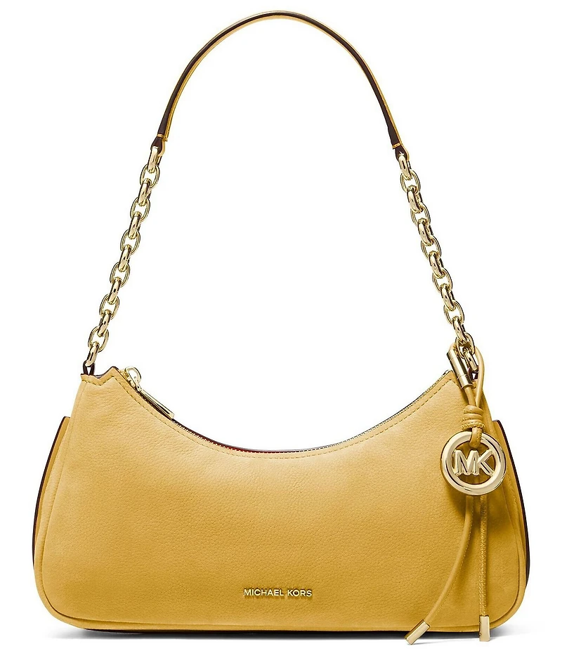 Michael Kors Nolita Medium Nubuck Chain Pochette Shoulder Bag