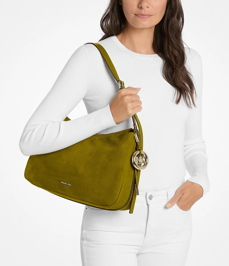 Michael Kors Nolita Medium Nubuck Convertible Shoulder Bag