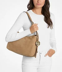 Michael Kors Nolita Medium Nubuck Convertible Shoulder Bag