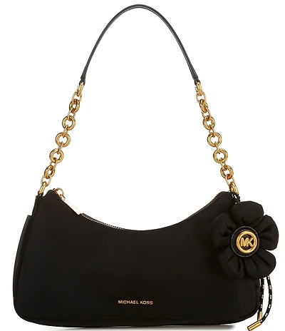 Michael Kors Nolita Medium Nylon Charm Chain Pochette Shoulder Bag