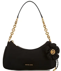 Michael Kors Nolita Medium Nylon Charm Chain Pochette Shoulder Bag