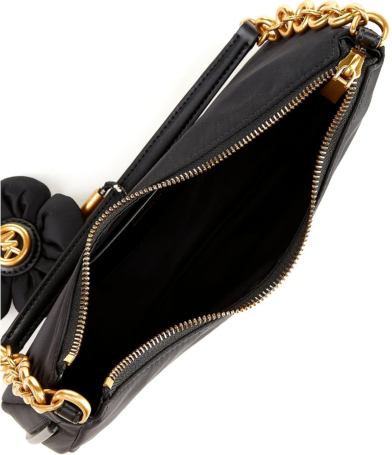 Michael Kors Nolita Medium Nylon Charm Chain Pochette Shoulder Bag