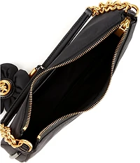Michael Kors Nolita Medium Nylon Charm Chain Pochette Shoulder Bag