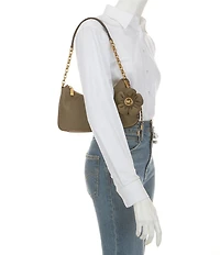 Michael Kors Nolita Medium Nylon Charm Chain Pochette Shoulder Bag