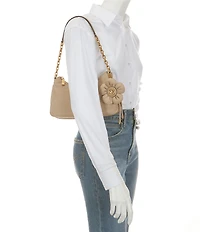 Michael Kors Nolita Medium Nylon Charm Chain Pochette Shoulder Bag