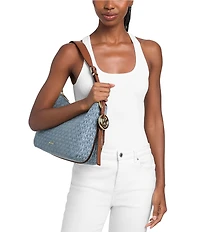 Michael Kors Nolita Medium Denim Shoulder Bag