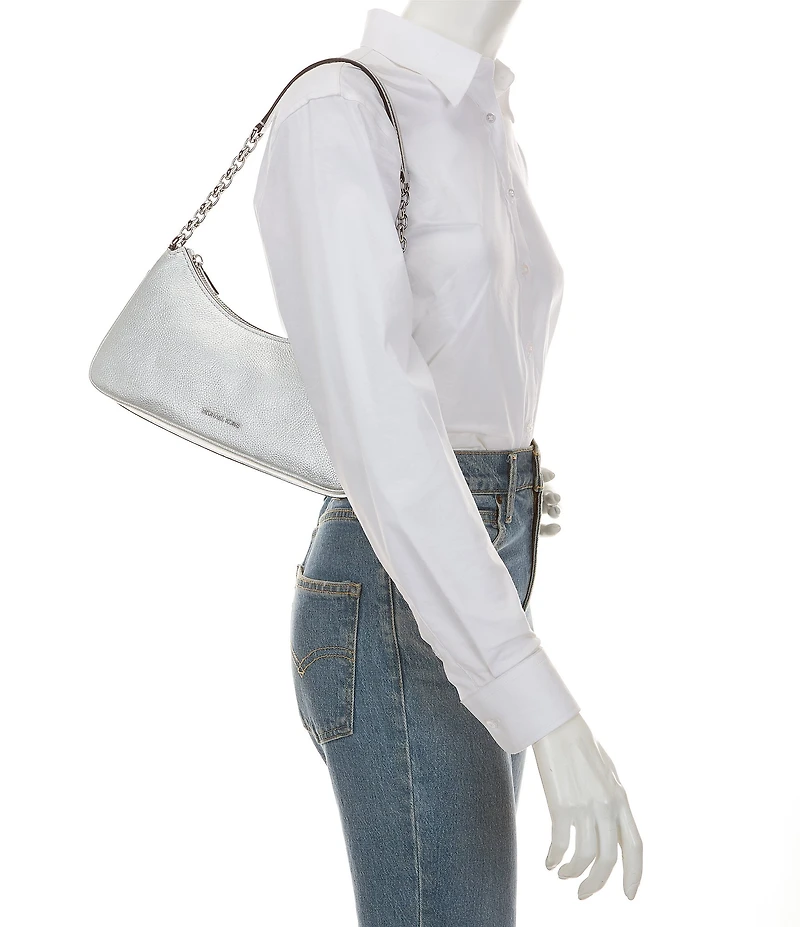 Michael Kors Nolita Metallic Medium Chain Pouchette Shoulder Bag