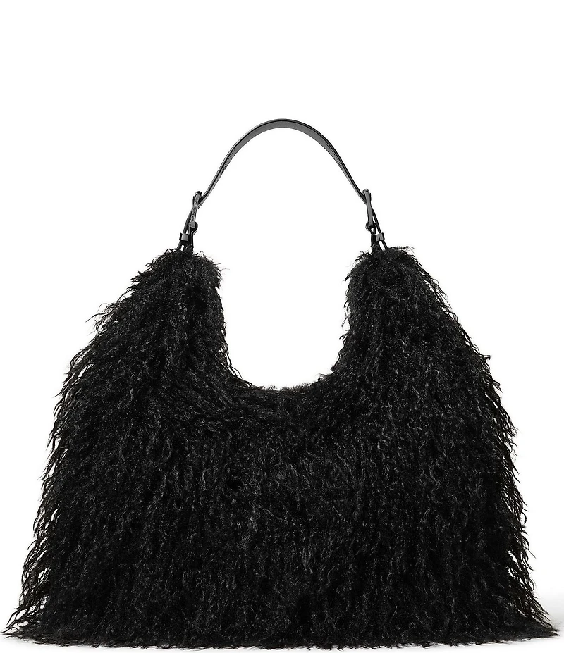 Michael Kors Nolita Shearling Hobo Shoulder Bag