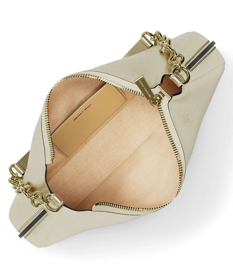 Michael Kors Notilta Embossed Medium Chain Pouchette Shoulder Bag