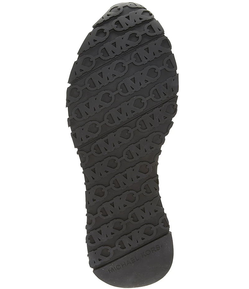 Michael Kors Nova Metallic Leather and Mesh Trainer Loafers